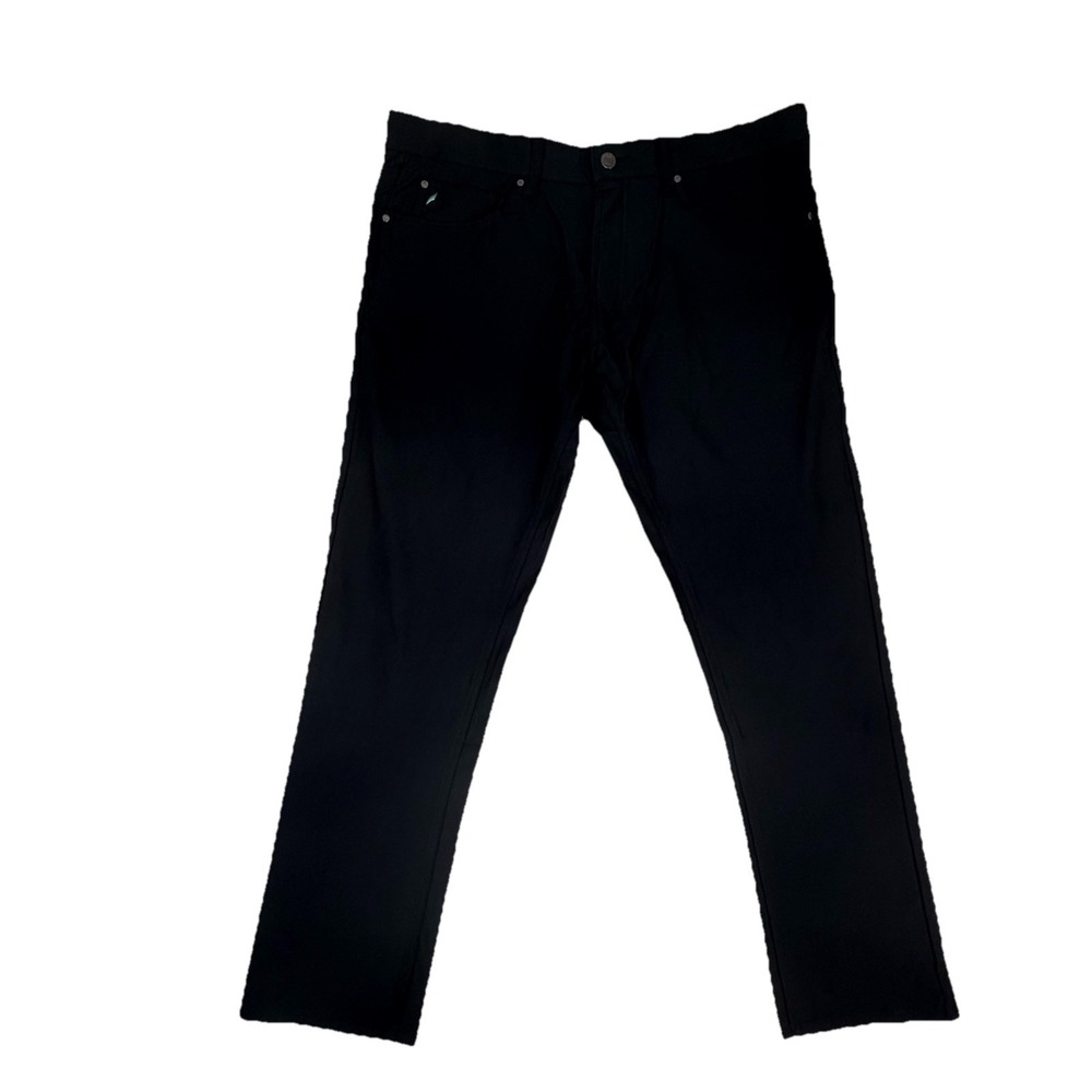 Tailor Vintage Luxe Performance New Canaan Slim Mens Pants 38x30 Black Stretch